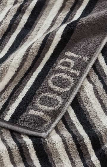 JOOP! MOVES STRIPES Bath Towel in Anthracite