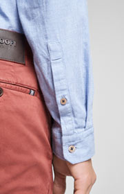 Flanell-Hemd Habakuk in Hellblau