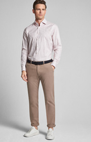 Hemd Mika in Bordeaux/Weiß kariert