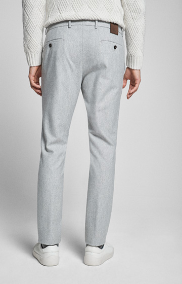 Hose Hank in Hellgrau meliert