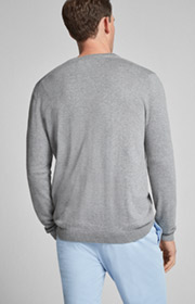 Pullover Leas in Grau meliert