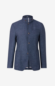 Sakko Hankook in Blau gemustert