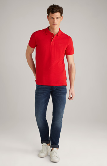 Beeke Polo Shirt in Medium Red