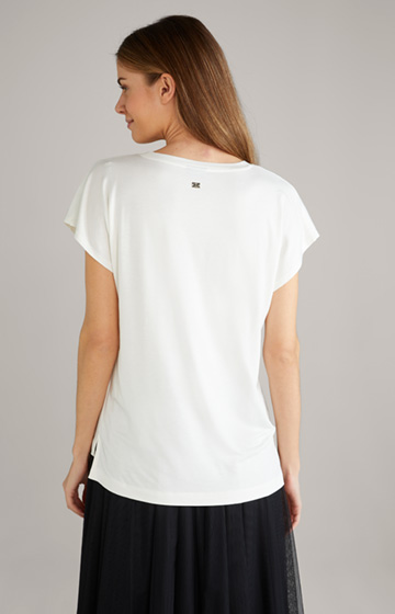 T-shirt w kolorze złamanej bieli