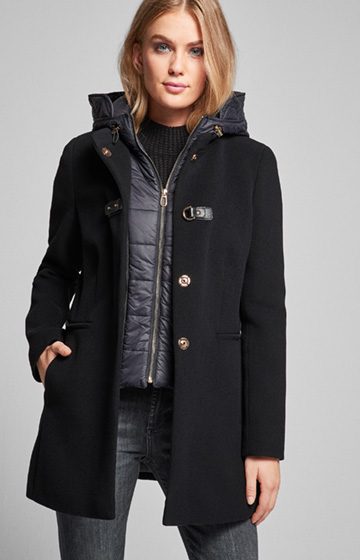 Mantel Calea in Schwarz