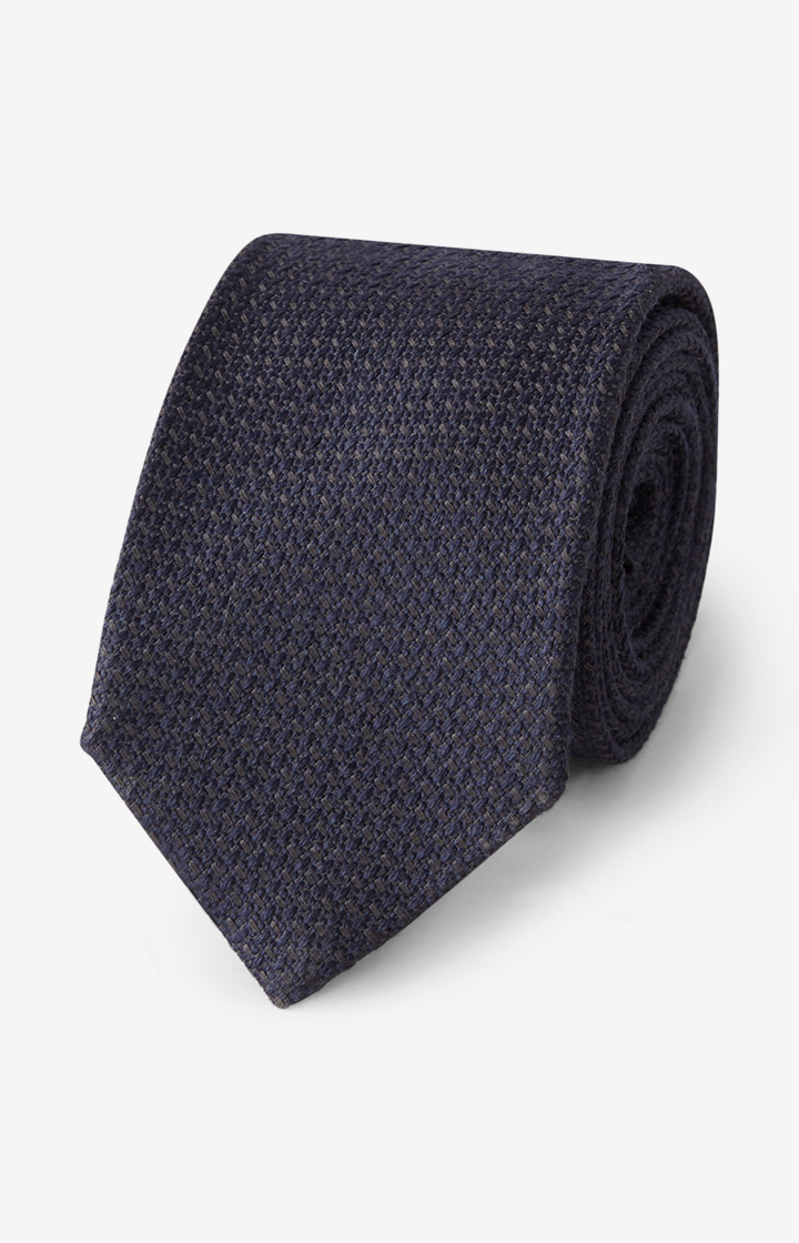 Krawatte in Navy gemustert