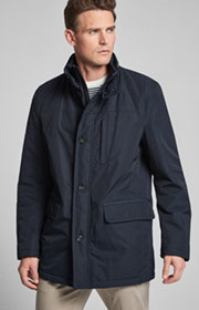 Wattierter Mantel Dannie in Dark Navy 