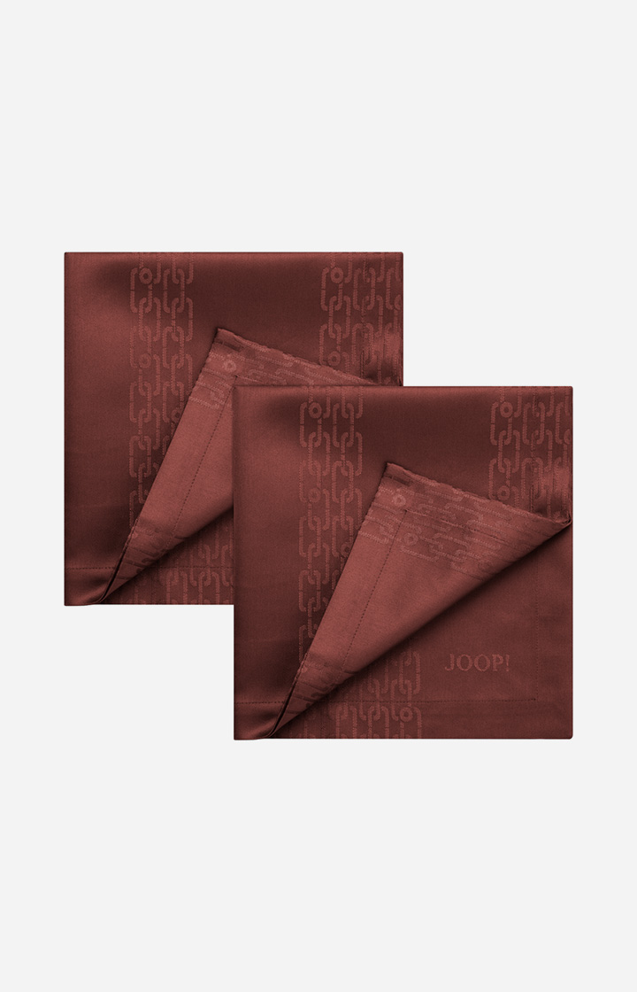 JOOP! CHAINS napkin in garnet - set of 2, 50 x 50 cm