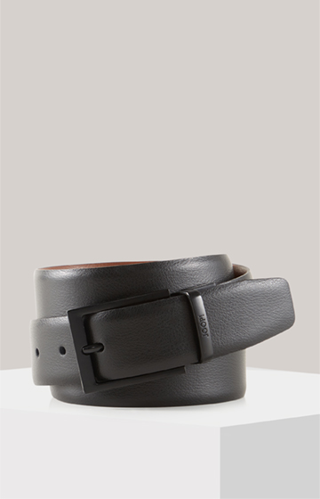 Reversible Belt in Black/Light Brown
