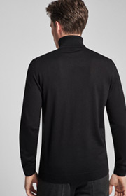 Rollkragenpullover Donte in Schwarz