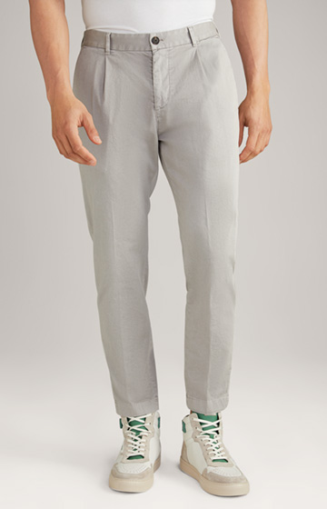 Pleat-front Trousers in Grey