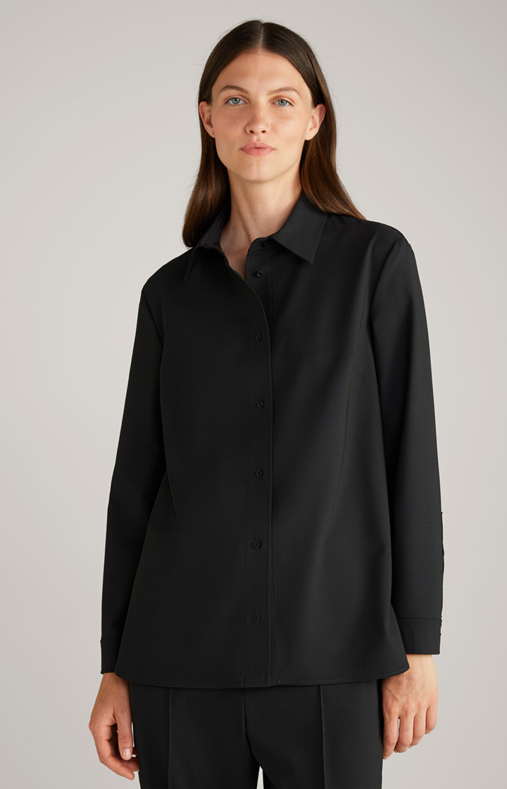 Shirt-style Blouse in Black