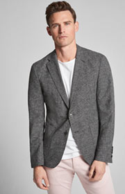 Sakko Hoverest in Grau-Braun gemustert