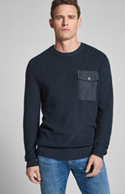 Pullover Pejo in Dunkelblau 