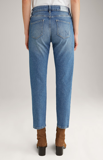 Jeansy z wysoką talią w kolorze Denim Blue Used