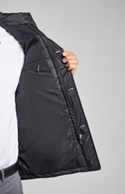 Steppjacke Clinton in Schwarz