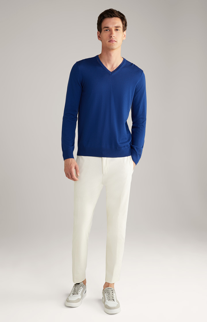 Damien Merino Wool Sweater in Royal Blue