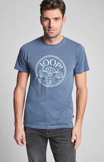 T-Shirt Agostino in Blau