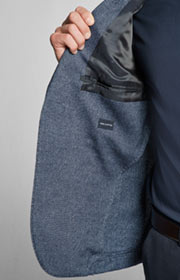 Sakko Heathrow in Mittelblau gemustert