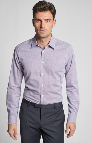 Hemd Pierce in Dunkelrot gemustert