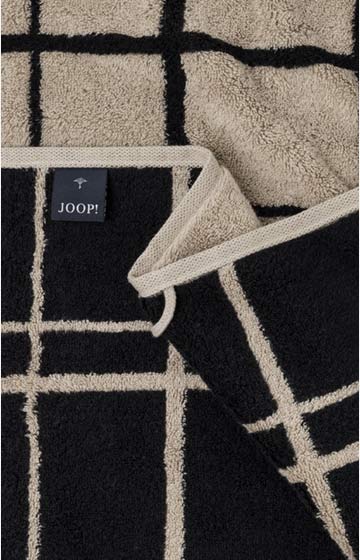 Ręcznik do rąk SELECT LAYER marki JOOP! w kolorze hebanowym, 50 x 100 cm
