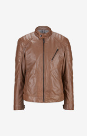 Lederjacke Lima in Braun