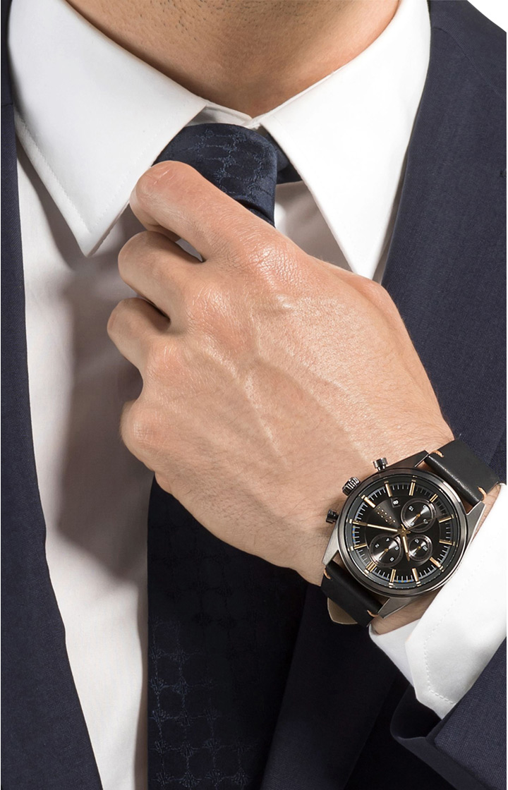 Zegarek męski w kolorze czarnym