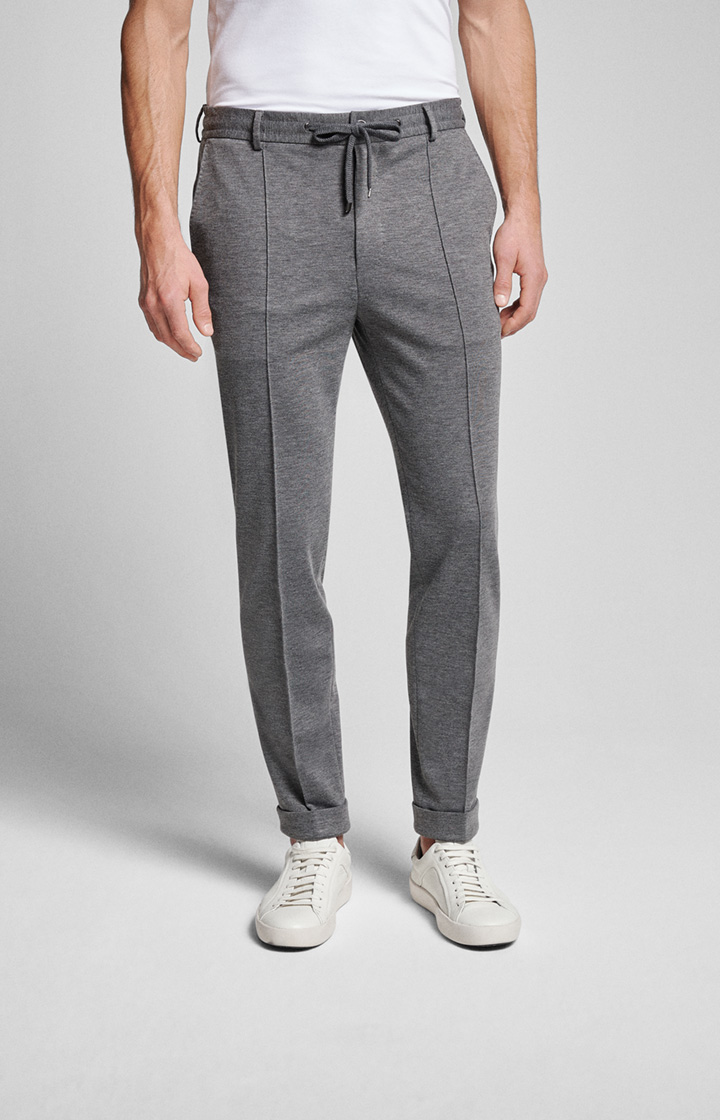 Jersey-Hose Energy in Mittelgrau meliert