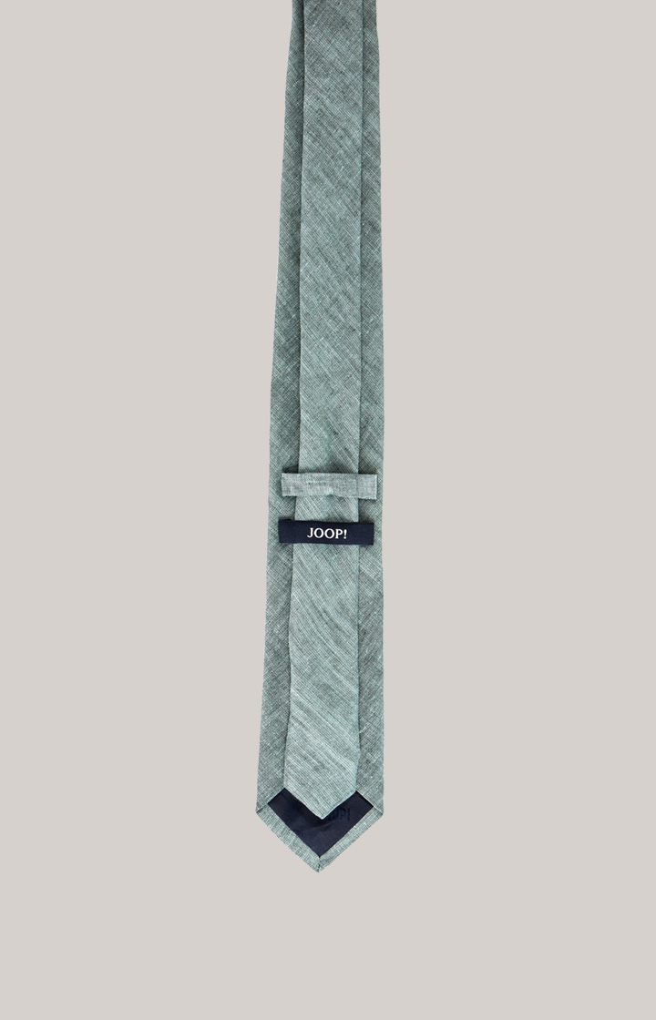 Linen Tie in Mottled Medium Green