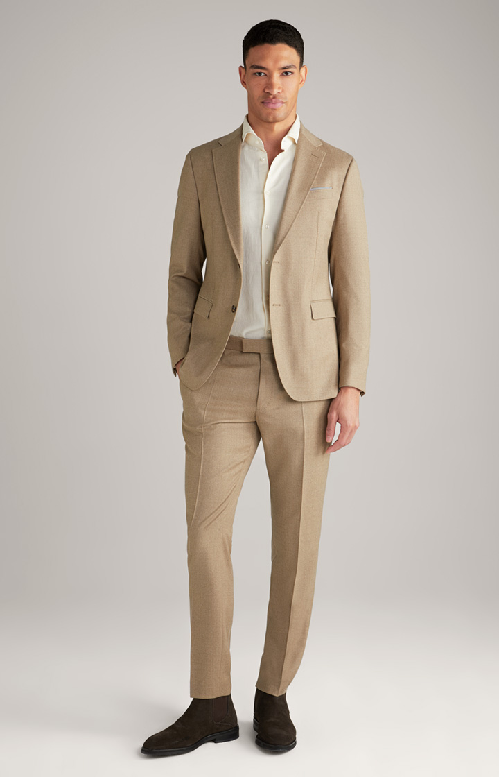 Haspar-Bloom Suit in Flecked Grey mélange