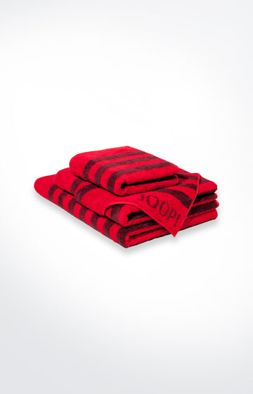 Frottierserie Classic Stripes, Rubin