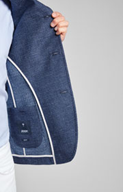 Sakko Hankook in Blau gemustert