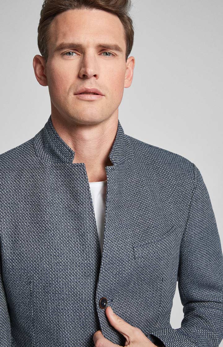 Sakko Hankez in Dunkelblau gemustert