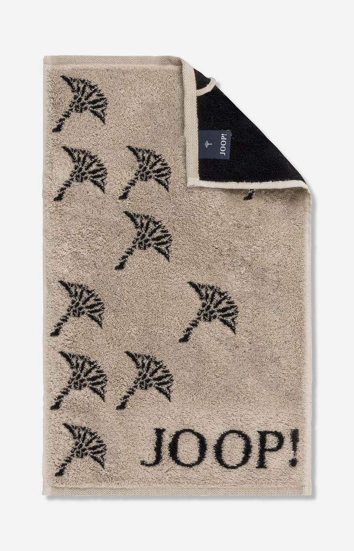 Ręcznik dla gości FADED CORNFLOWER marki JOOP! w kolorze hebanowym, 30 x 50 cm