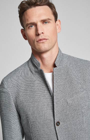 Sakko Hankez in Grau gemustert