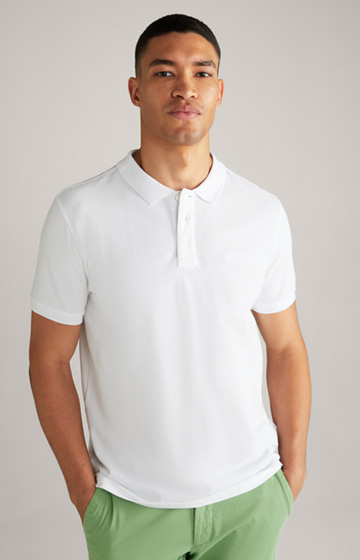 Baumwoll-Poloshirt Ambrosio in Weiß