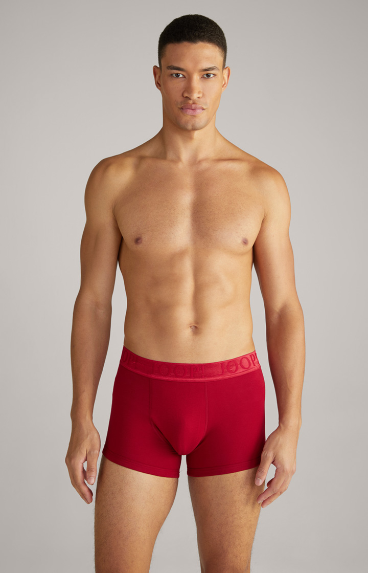 3-Pack of Fine Cotton Stretch Boxers in Black/Red/White