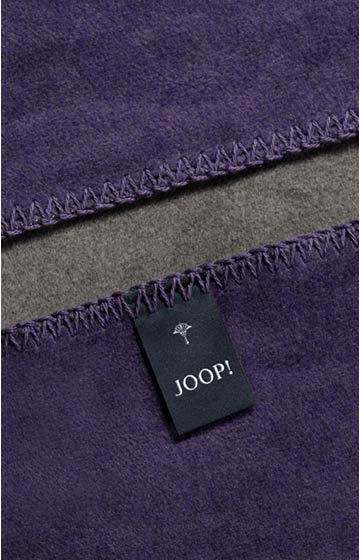 JOOP! UNI-DOUBLEFACE blanket in grey-violet