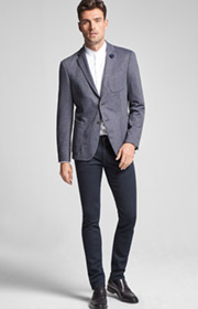 Sakko Heathrow in Blau meliert 