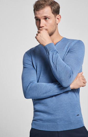 Pullover Damien in Hellblau