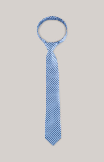 Silk Tie in a Blue Pattern