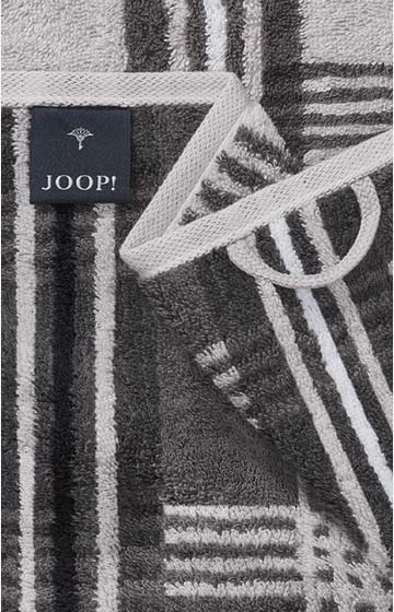 Ręcznik JOOP! CHECKS w kratkę w kolorze platynowym