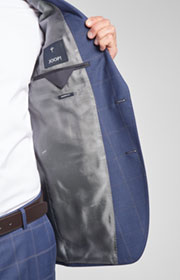 Baukasten-Sakko Finch in Blau kariert