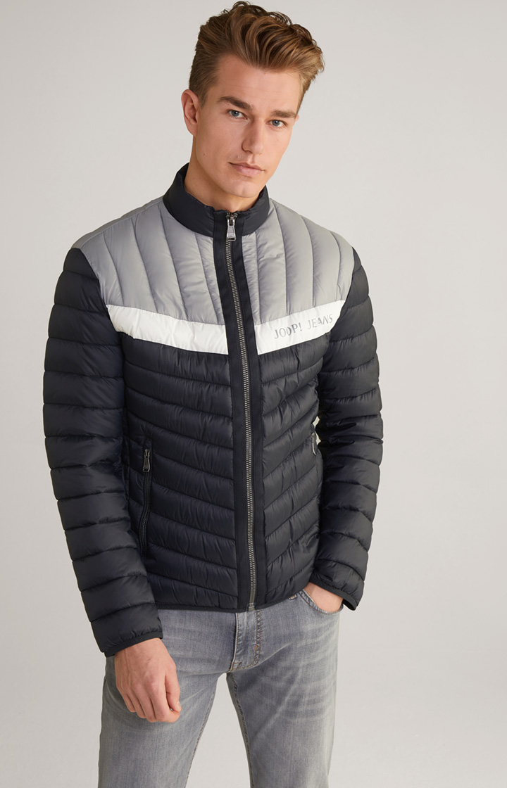 Image of Steppjacke Giaccomos in Navy/Grau/Weiß