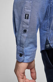 Hemd Habakuk in Denim Blau
