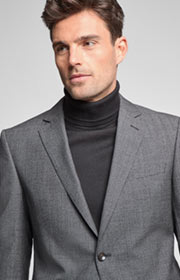 Anzug Herby-Blayr in Dunkelgrau gemustert