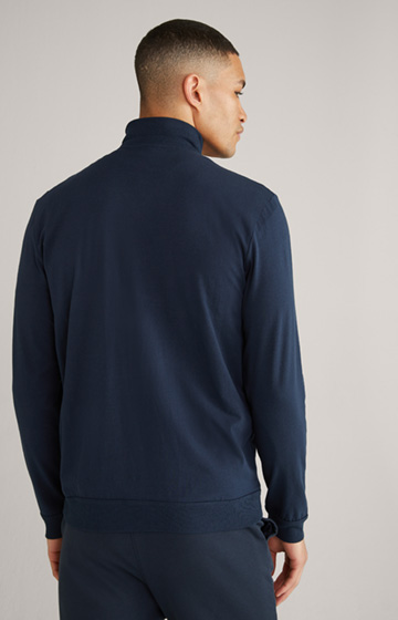 Loungewear Sweatshirt Jacket in Dark Blue