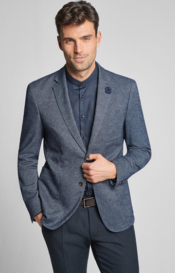 Sakko Heathrow in Mittelblau gemustert