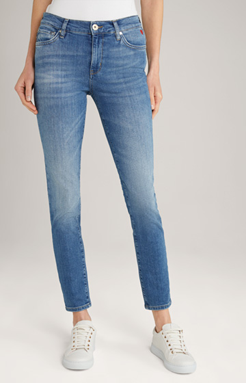 Slim-Jeans in Medium Blue Washed
