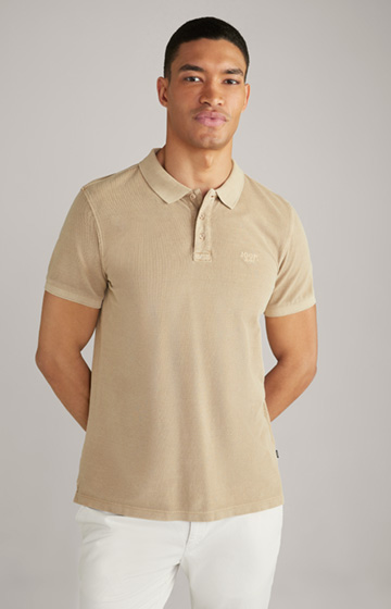Ambrosio Polo Shirt in Beige Brown